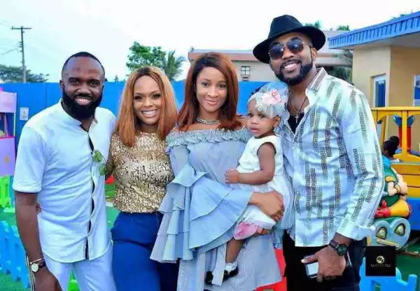 Singer Banky W And Adesua Attend Noble Igwe And Daughter